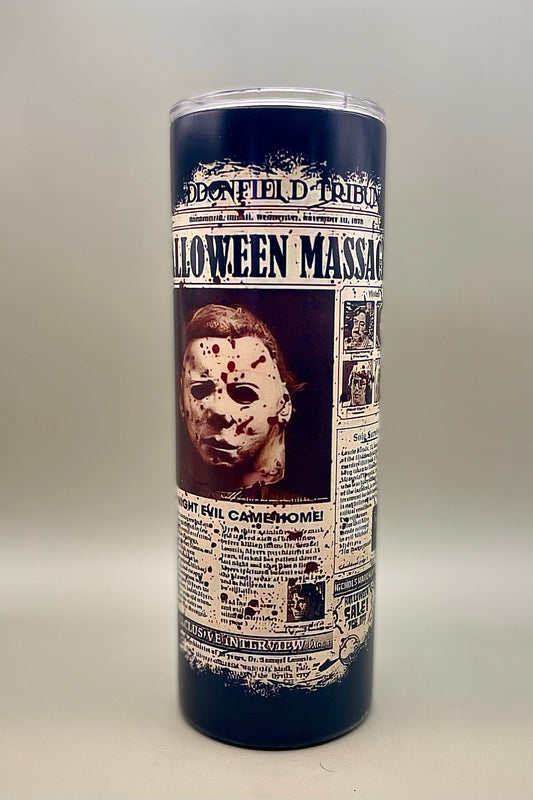 Halloween Michael Myers Glow-in-the-Dark Tumbler